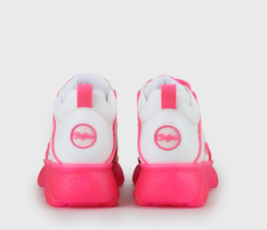 BUFFALO CLD Corin sneaker white/ neon pink
